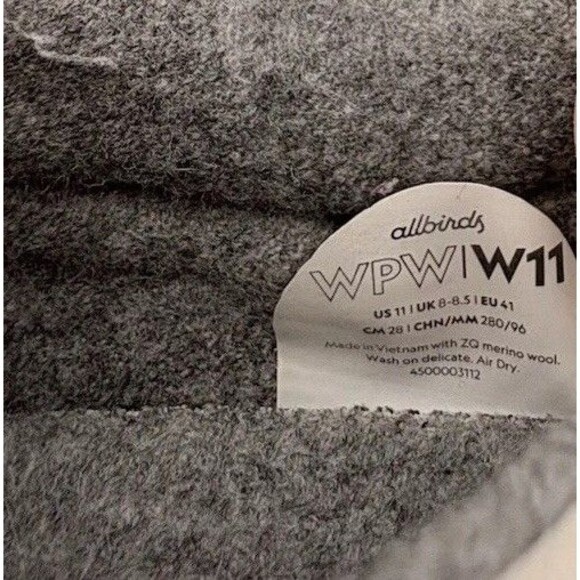 Allbirds Wool Piper Women’s Sneakers Size 11 Natural Off White Lace Up Shoes - Picture 6 of 10